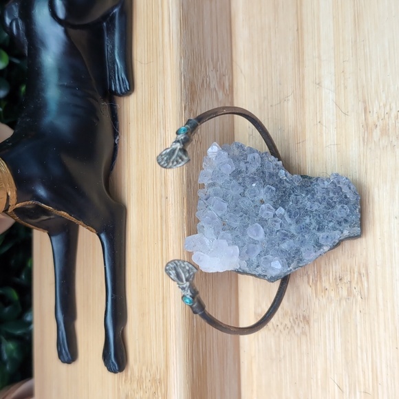 Stamped Sterling Silver Lotus Bracelet - Picture 5 of 11